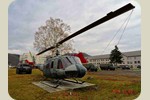 7敷地内に展示されているヘリコプタ
