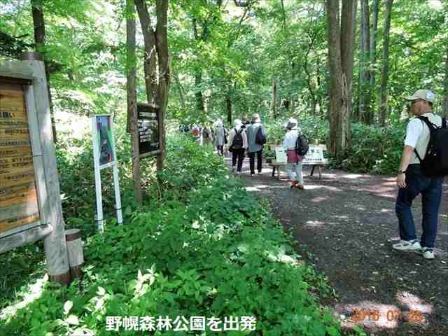 野幌森林公園を出発